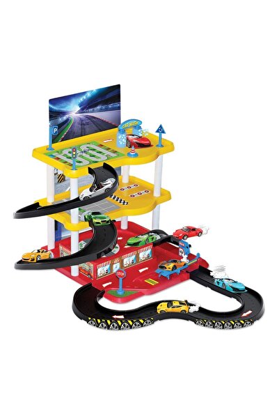 Doğan Oyuncak Dünyası 3 Storey Garage Play Set - Parking Lot Set - Car Set - Hotwheels Set - Station
