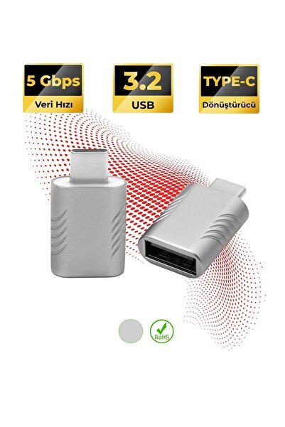 TTAF Usb 3.2 To Type-c Dönüştürücü Yüksek Hızlı Veri Aktarımı