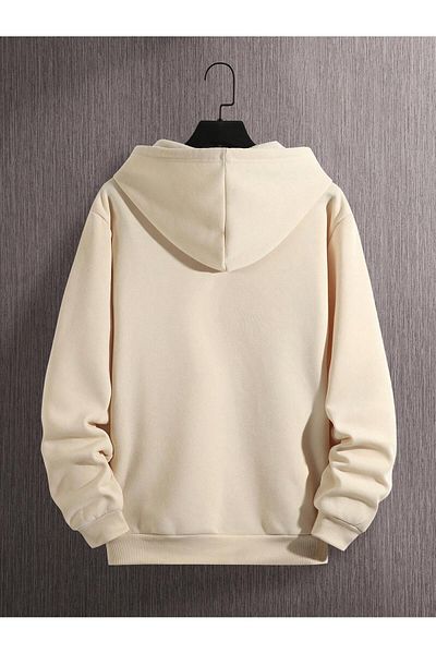DAXİS Sportwear Company Large Size UNISEX Hooded Printed Sweatshirt