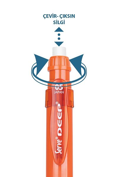 Serve Deep 0.5 mm Tile Color Mechanical Pencil - Versatil Sv-Deep-05-Krmt