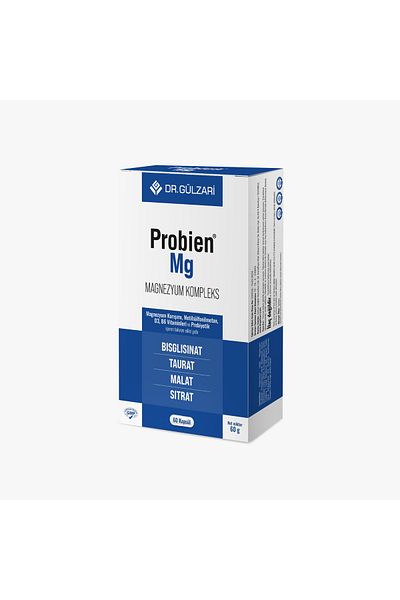 Probien Magnesium Complex - 60 Capsules Bislgisinat-Citrat-Malat-Taurat