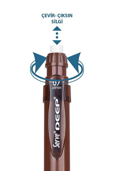 Serve Deep 0.7 mm Mechanical Lead Versatil Pen - Earth Brown Sv-Deep-07-Khv