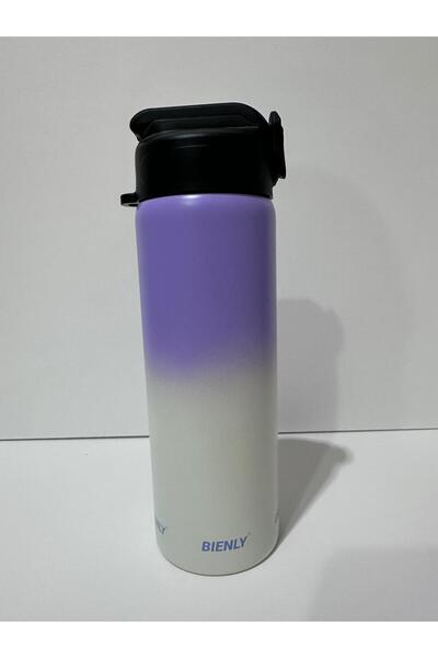 Ümraniye Hobi Sanat Degrade Paslanmaz Çelik Matara PİPETLİ 750ML LİLA - 304