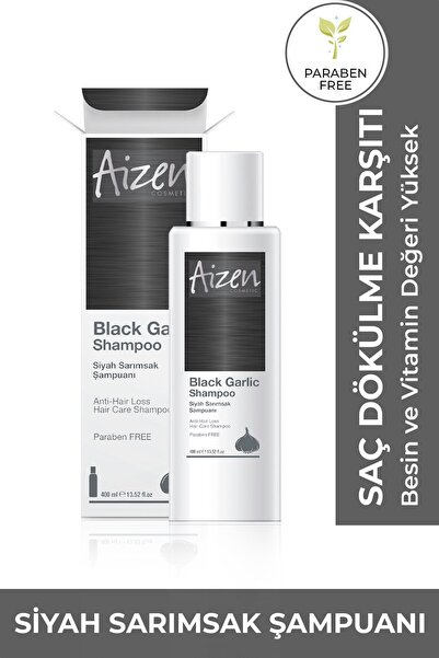 Aizen Black Garlic Shampoo - Siyah Sarımsak - Zenginleştirilmiş Formül - Gene...
