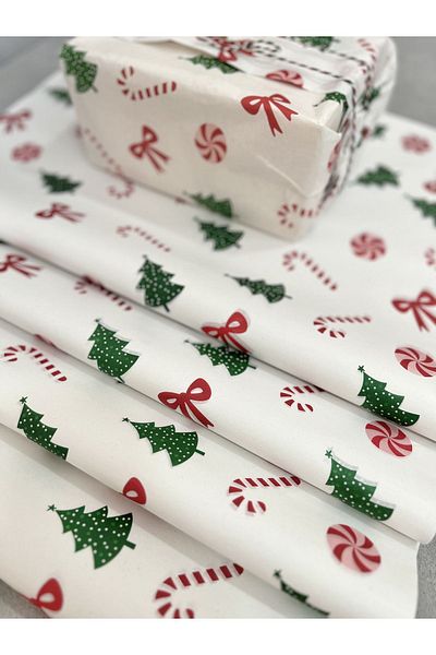 Meyofficial New Year's Themed - Pine Tree and Walking Stick Pelur 25 Paper