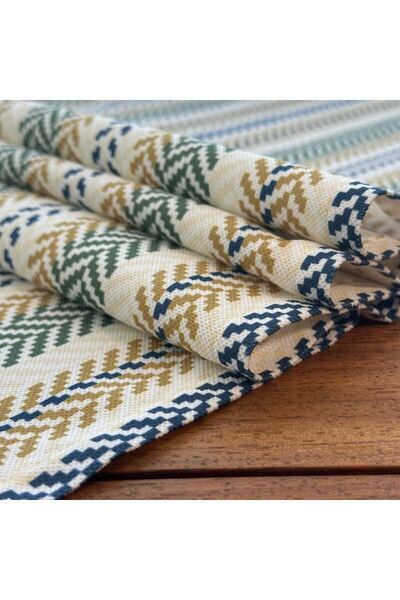 desen izmir Yeni Sezon,Retro Desen Fırfırlı Runner Örtü