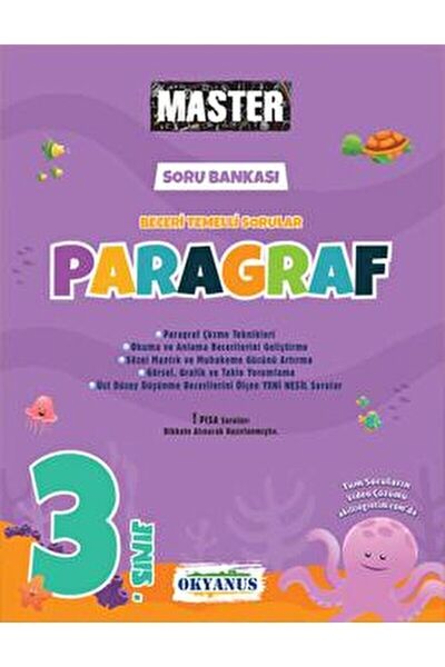 Okyanus Yayınları 3. Sınıf Master Paragraf Soru Bankası / Berrin Özmaral / Ok...