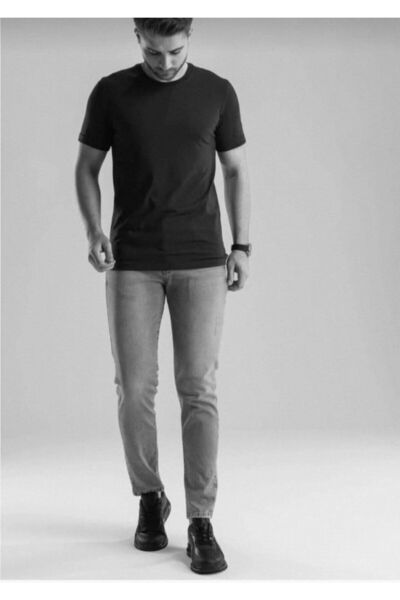 Ercan ΑΝΔΡΙΚΟ T-SHIRT GÜNCÜOĞLU ΣΤΡΟΓΓΥΛΟ ΛΟΚΟΥ ΑΠΛΟ ΣΟΥΠΡΕΜ