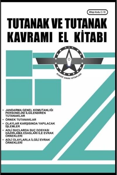 Askeri Sınav Kitapları Tutanak Ve Tutanak Kavramı El Kitabı (CEP KİTABI)