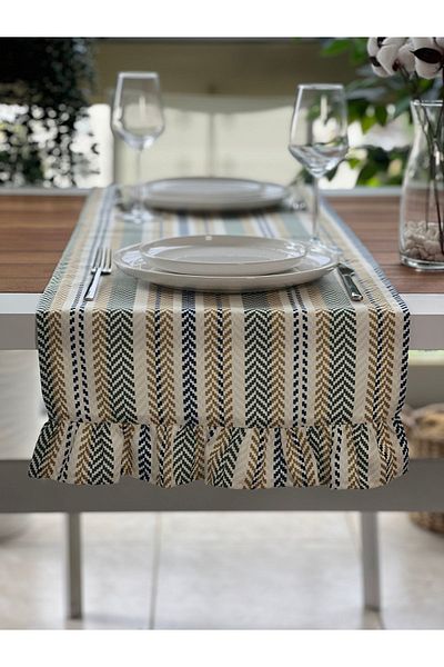 desen izmir New Season Retro Frilly Runner Cover