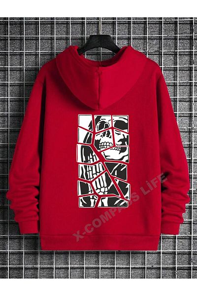 x-compass life Unisex Hooded Sweatshirt PRAY EDEN SKELET