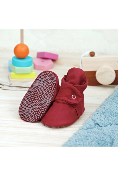 Ella Bonna Protiskluzové pantofle pro kojence a děti, domácí a školní botičky z organické bavlny