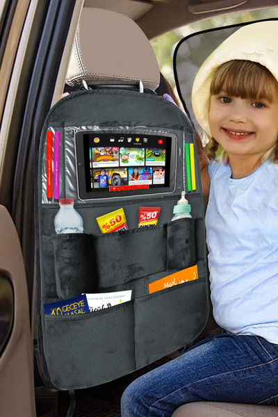 Garaj Marketim Araç Koltuk Arkası Tablet ve Telefon Tutucu Organizer - Araç İ...