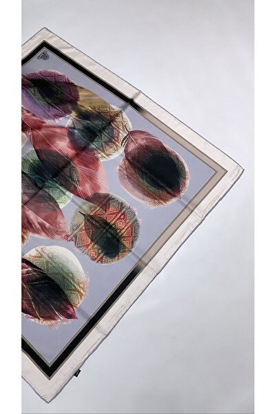 Onur Scarf - New Model Digital Printing Leaf Patterned Twill Scarf Hijab Clot...