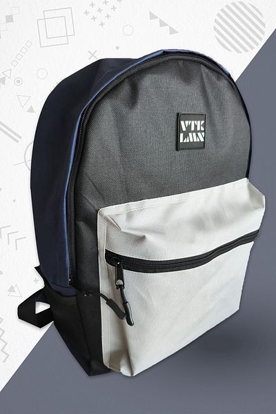 Vatkalimon Unisex Gray Black Navy Blue School And Backpack