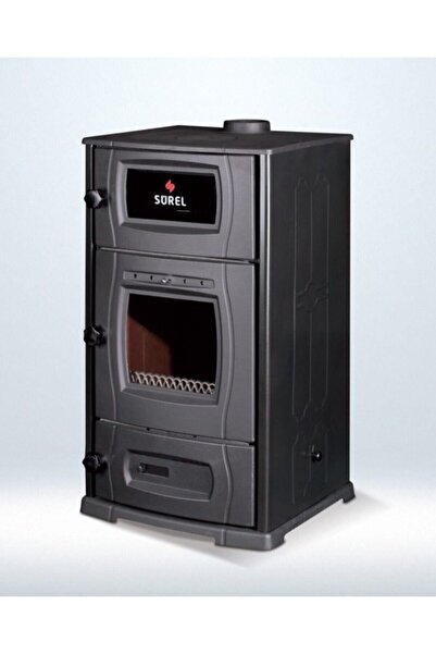 Genel Markalar Ultra Şömine Soba Geniş Camlı Fırınlı Ateş Tuğlalı Kömür Odun ...