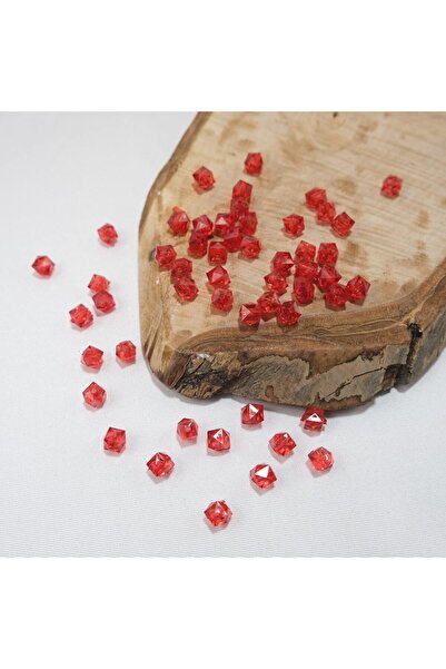 Prestij Boncuk Ακρυλική τσάντα 10 mm Red Cubic Model - Κοσμήματα με χάντρες, ...