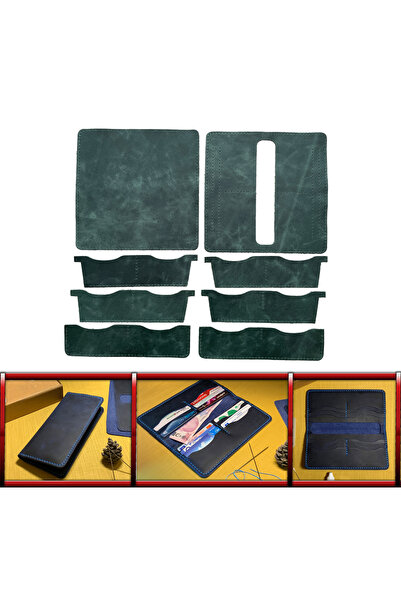 AiryFooT Kendin Yap Hazır Kesim Parça Deri Telefon Kılıflı Cüzdan Yapımı Için...