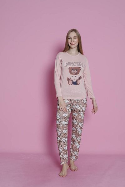 Emir Store Women's Long Sleeve Pajama Set - Nightgown