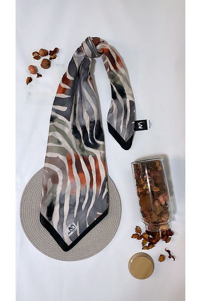 Onur Zebra Patterned Soft Scarf - Great Fabric, Quality Product, Summer Scarf