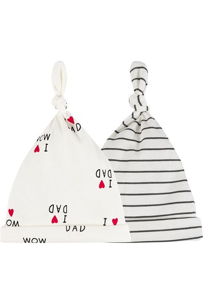 İdilbaby&Mamino Set of 2 Hat for Unisex Baby