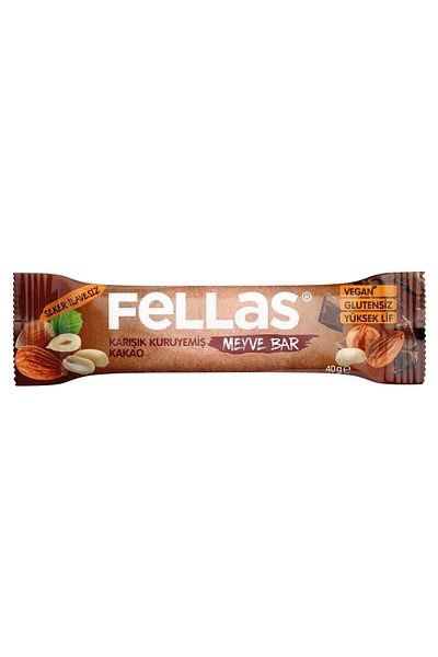 Fellas Fruit Bar - Mixed Nuts and Cocoa 40 g X 12 Pieces