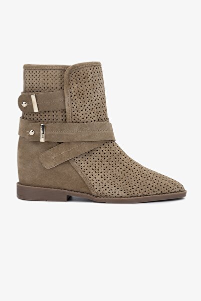 Valmenti Arden Kadın Yeşil Süet Hakiki Deri Casual Bot