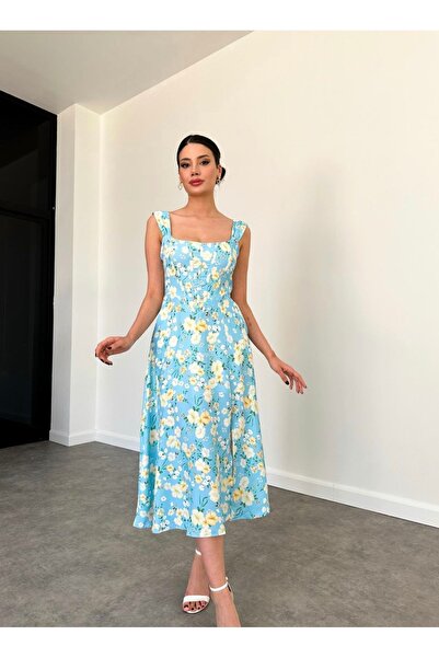 Afiş Butik Tirkizni korzet - Debele naramenice i Sa džepovima Sa prorezom hal...