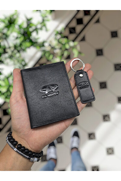 Genel Markalar Visso 1904  CHERRY Araç Uyumlu VİSSO  Hakiki Deri Araç Ruhsat ...