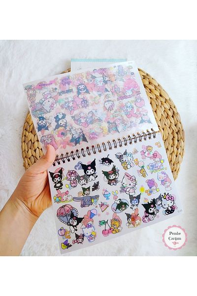 Pembe Çarşı Sanrio Kuromi and My Melody Sticker Book