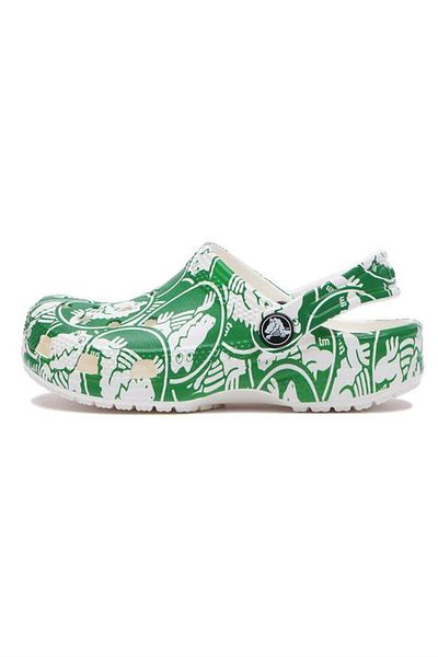 Crocs Детски чехли Classic Duke Print Clog K 210007-3Wh