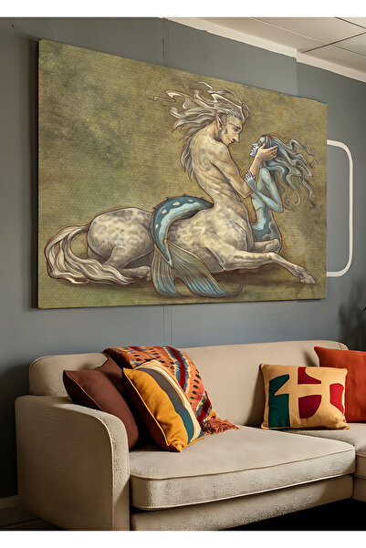 AR AJANS KANVAS TABLO Pictură decorativă pe pânză cu sirene și dragoste Senor