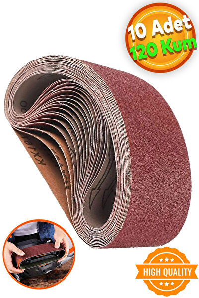 Badem10 Sonsuz Bant 120 Kum Tank Palet Zımpara Kağıdı 75 x 533 mm (10 ADET)