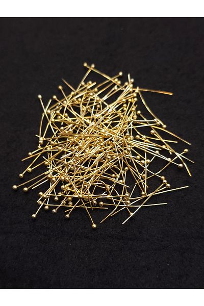 Yüksel Boncuk Μεταλλική βελόνα 10 g - 2,5 cm επίχρυση χύμα