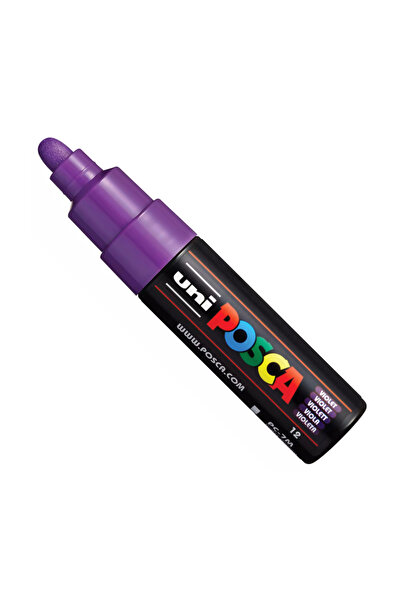 Uni Posca Marker Akrilik Boyama Kalemi Pc-7k (4.5-5.5mm) Mor Renk