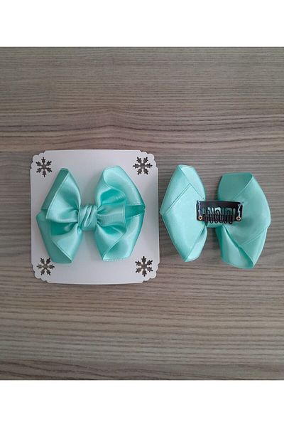 Accessories Satin Bow Baby Buckle - Hairless Snap Clip, Single Buckle for Newborn and Baby Girl