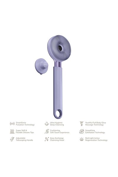 Geske Sonic LED Full-Body Brush | 9 in 1 Purple