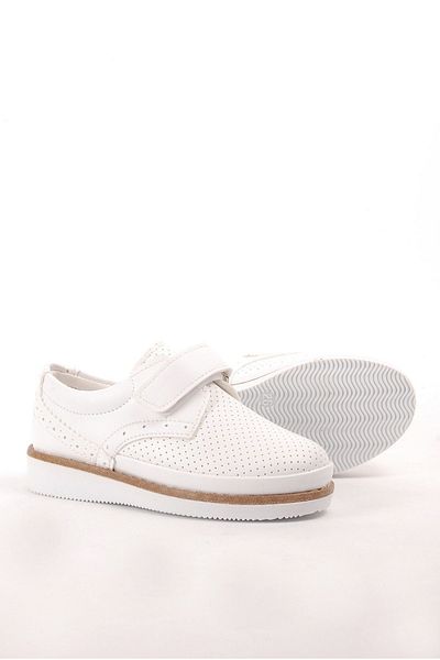 ÖZCAN White Suede Casual Shoes for Boys