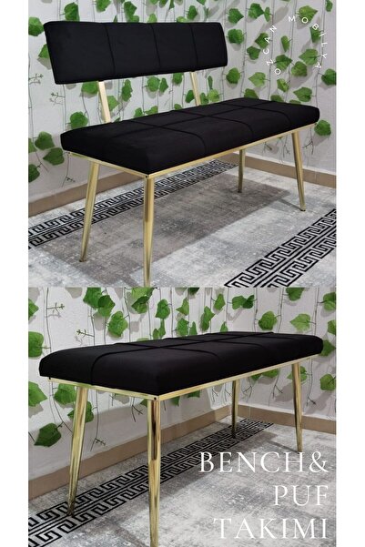 ÖZCAN METAL Gold Metal Ayaklı Sırtlı & Sırtsız Mutfak Salon Antre Yatak Odası...