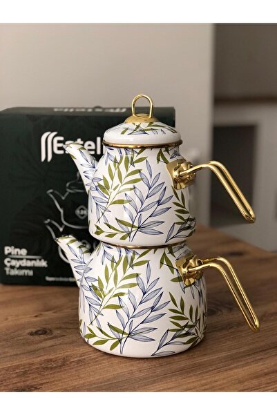 Home Estella Pine Çaydanlık Takımı Tropikal Desen