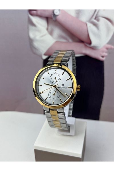 DAVID GUNER Women's Wristwatch - 3 ATM Waterproof, Steel