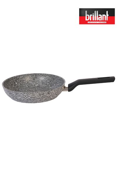 Brillant 28 cm Gray Luxury Granite Pan - Fireproof and Nonstick