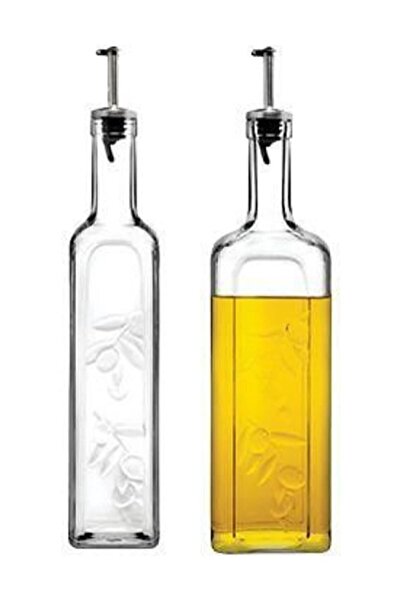 Paşabahçe Pine Oil Bottle 2 Pcs 1litre+500ml Type Metal Lid