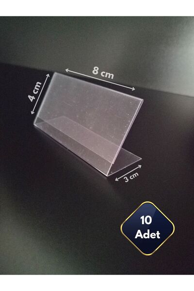 Global Türk Etiketlik isimlik Kartvizitlik 8x4 cm PVC Plastik Kağıt Tutucu St...