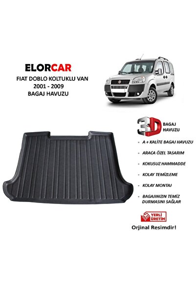 ELORCAR Fıat Doblo Koltuklu Van 2001 2009 3d Bagaj Havuzu
