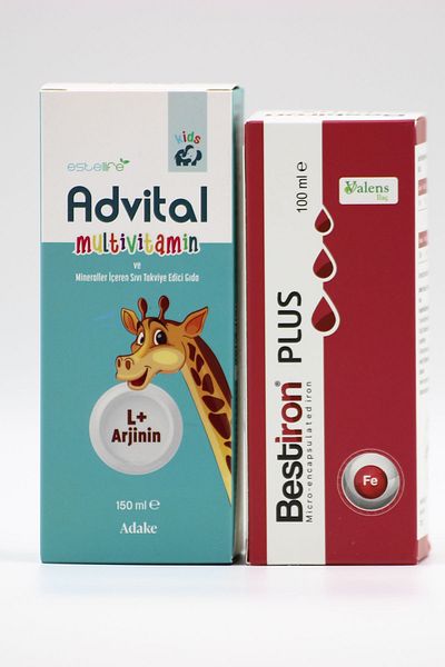 Valens Bestiron Plus 100ml - Iron Supplement - Advital L+ Arginine Syrup 150ml