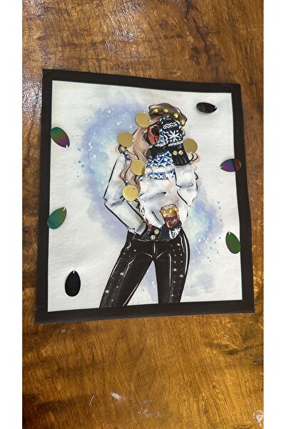 Gönülden Tasarım Зірконієвий камінь 3D - Аплікація для одягу 23x20 см