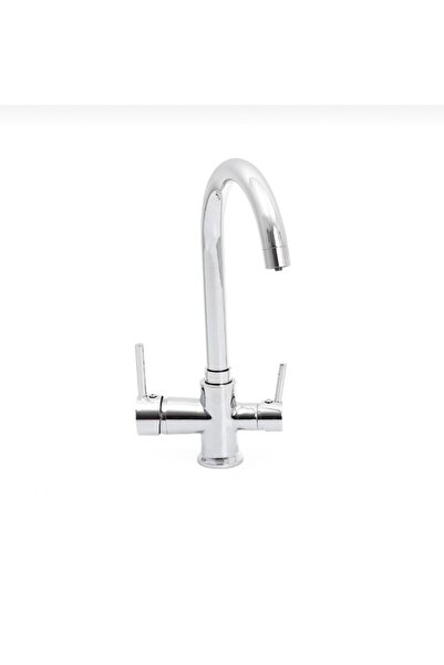 BDL ARMATÜR Krom Baston Borulu 3 Girişli Arıtmalı Mutfak Bataryası Çeşmesi Mu...