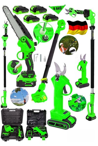 SCHUTZENGER 4 AKÜLÜ OTOMATİK YAĞLAMALI ZİNÇİRLİ AĞAÇ  DAL BUDAMA TESTRESİ TEL...