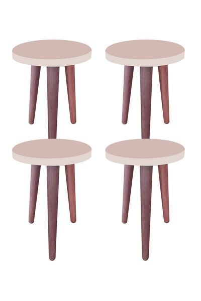 LİVA AHŞAP Saksı Taburesi 4 Adet